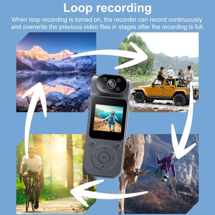 L19 180 Degree Rotation 4K High-definition Travel Recorder, Ordinary