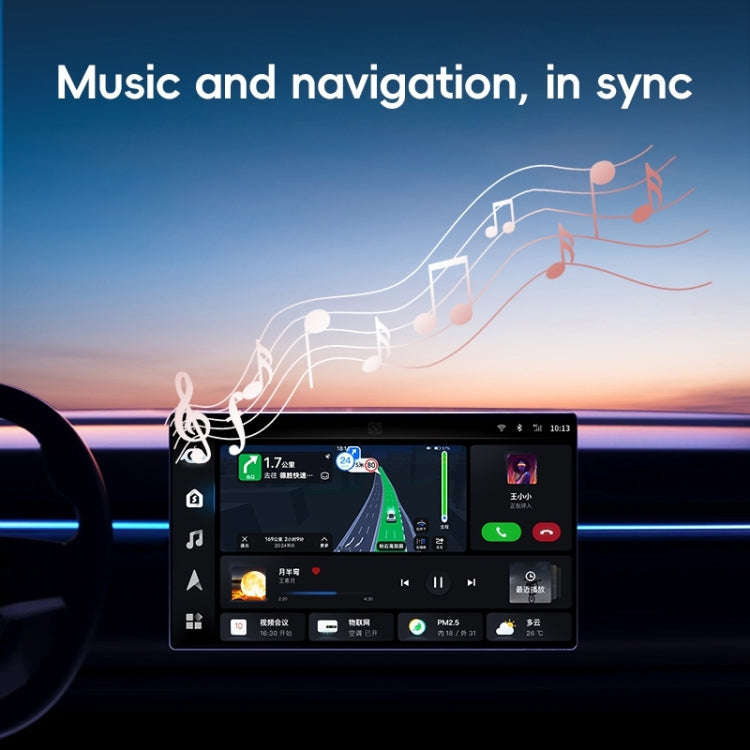 For iPhone Car CarPlay Box Wired to Wireless Auto Adapter(White)
