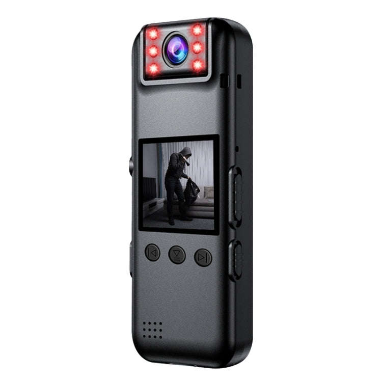 A82 IR Night Vision Rotating Lens 2K HD Video WiFi Recorder with Back Clip(Black)
