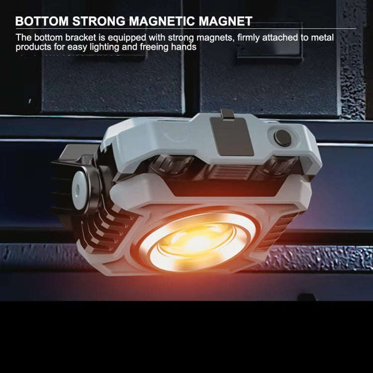 KXK-786 Multifunctional Floodlight Spotlight Outdoor Portable Working Light(Grey Black)