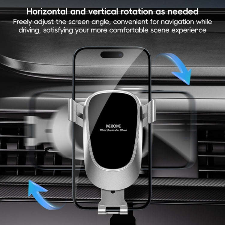 WEKOME WA-S58 K-Captain Metal Car Air Outlet Gravity Holder(Tarnish)