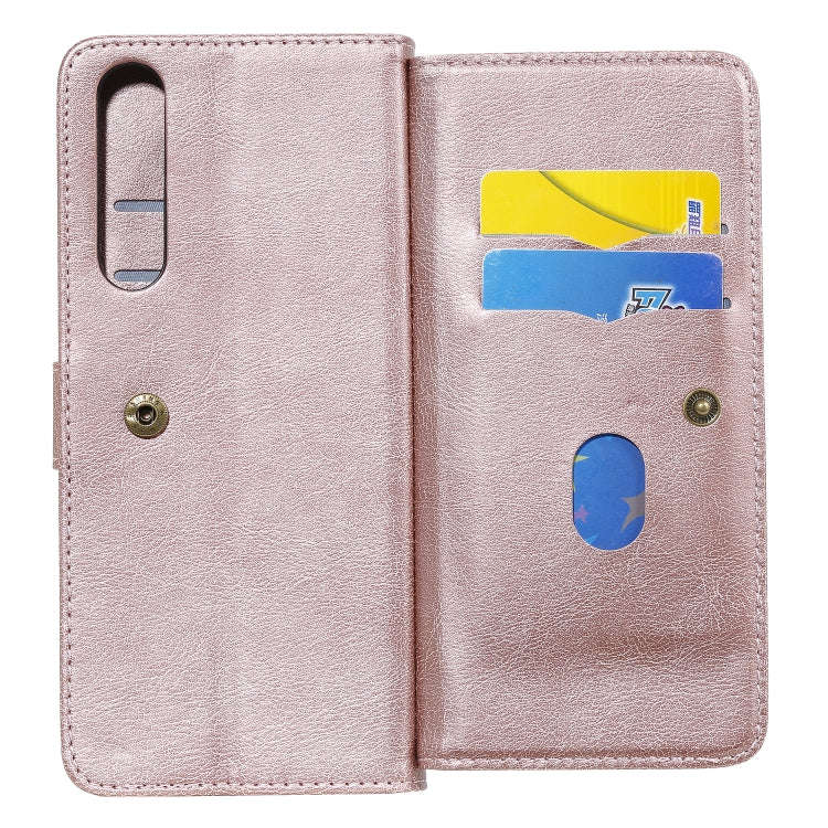 For Sony Xpeira 1 II Multifunctional Magnetic Copper Buckle Horizontal Flip Solid Color Leather C...