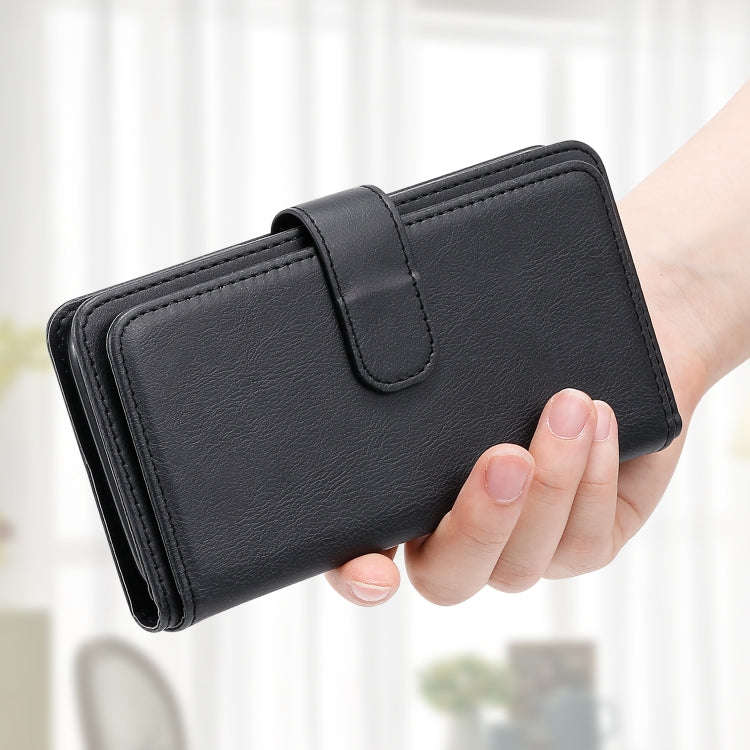For Sony Xpeira 10 II Multifunctional Magnetic Copper Buckle Horizontal Flip Solid Color Leather ...