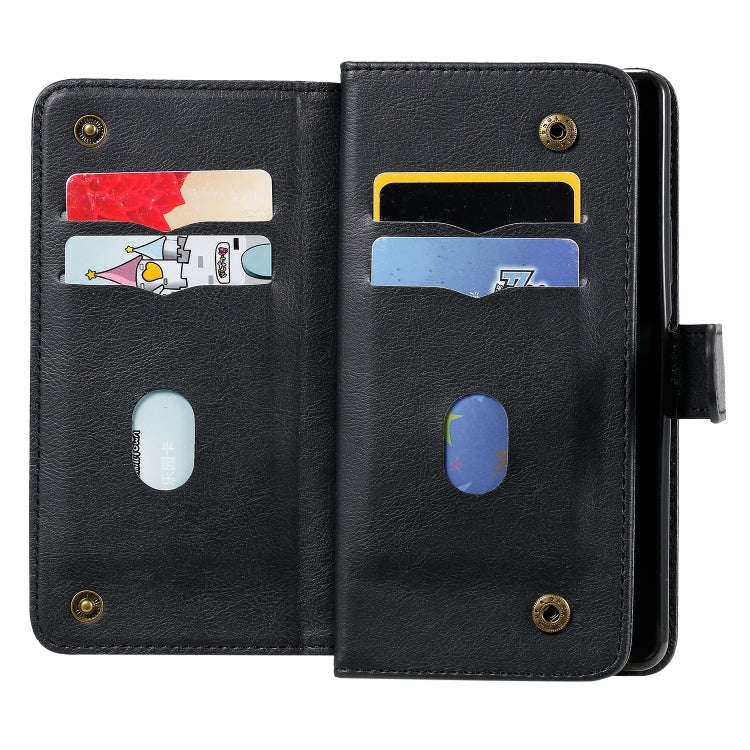 For Sony Xpeira 10 II Multifunctional Magnetic Copper Buckle Horizontal Flip Solid Color Leather ...