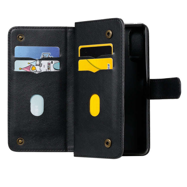 For Sony Xpeira 10 II Multifunctional Magnetic Copper Buckle Horizontal Flip Solid Color Leather ...