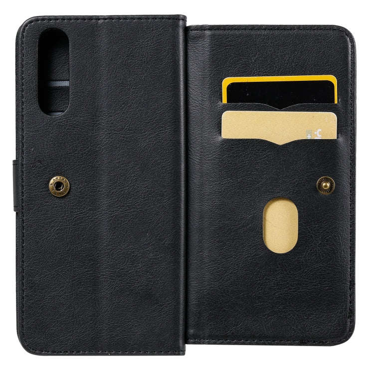 For Sony Xpeira 10 II Multifunctional Magnetic Copper Buckle Horizontal Flip Solid Color Leather ...