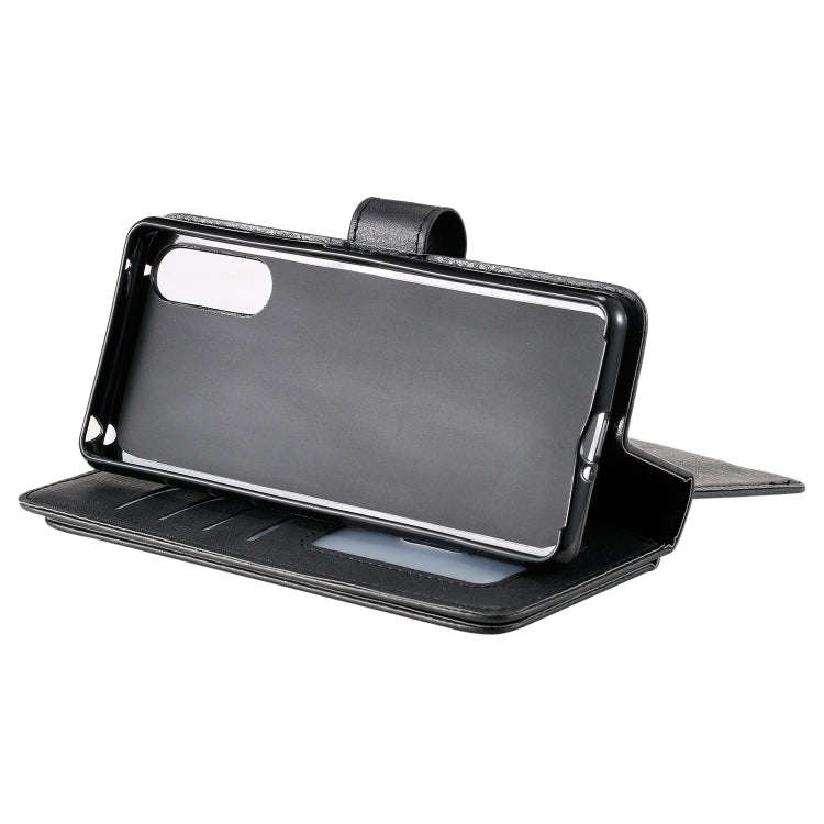 For Sony Xpeira 10 II Multifunctional Magnetic Copper Buckle Horizontal Flip Solid Color Leather ...