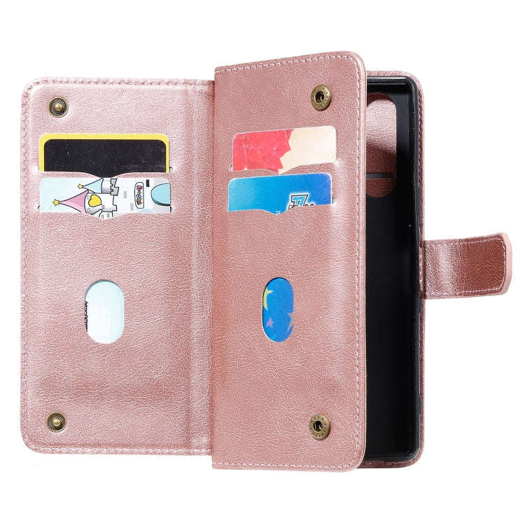 For Sony Xpeira 5 Multifunctional Magnetic Copper Buckle Horizontal Flip Solid Color Leather Case...