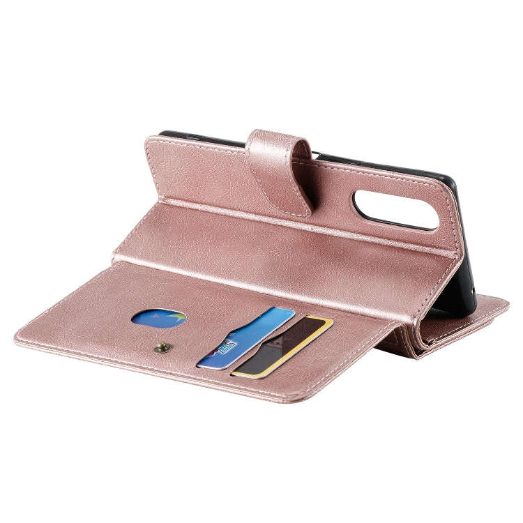 For Sony Xpeira 5 Multifunctional Magnetic Copper Buckle Horizontal Flip Solid Color Leather Case...