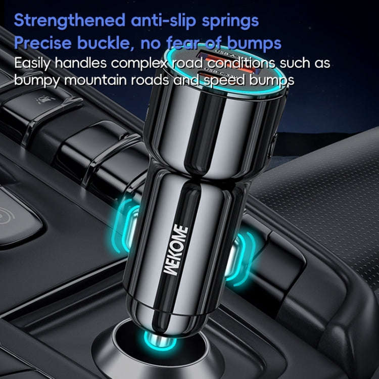 WEKOME WP-C49 Pop Digital Series USB, USB-C / Type-C 63W Fast Car Charger(Tarnish)