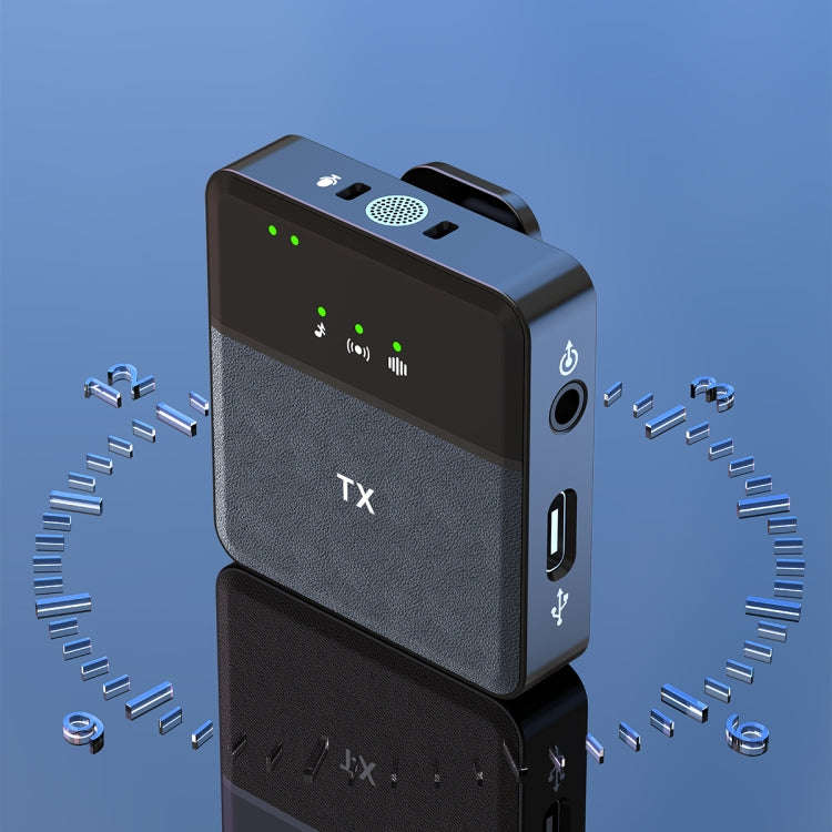 SX9 1 TX + 1 RX Smart Noise Reduction Lavalier Wireless Microphone(Type-C)