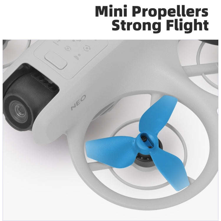For DJI Neo Sunnylife 2016S Drone Color 3-Blade Propeller, Quantity:2 pairs(Orange)
