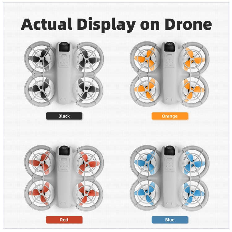 For DJI Neo Sunnylife 2016S Drone Color 3-Blade Propeller, Quantity:2 pairs(Red)