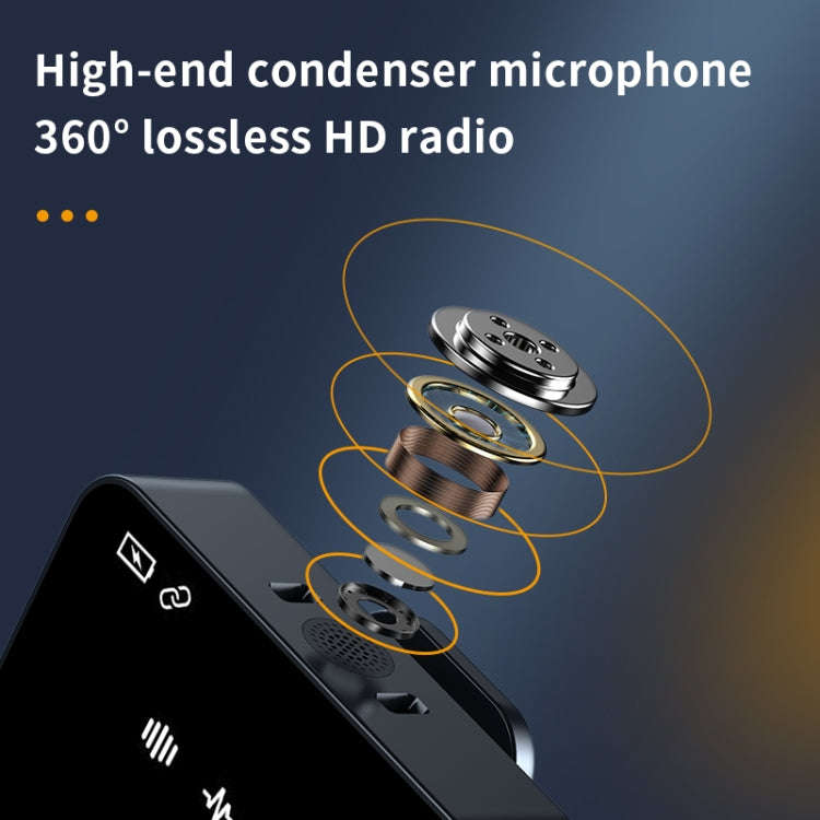 SX85 1 TX + 2 RX Square Smart Noise Reduction Lavalier Wireless Microphone(Type-C)