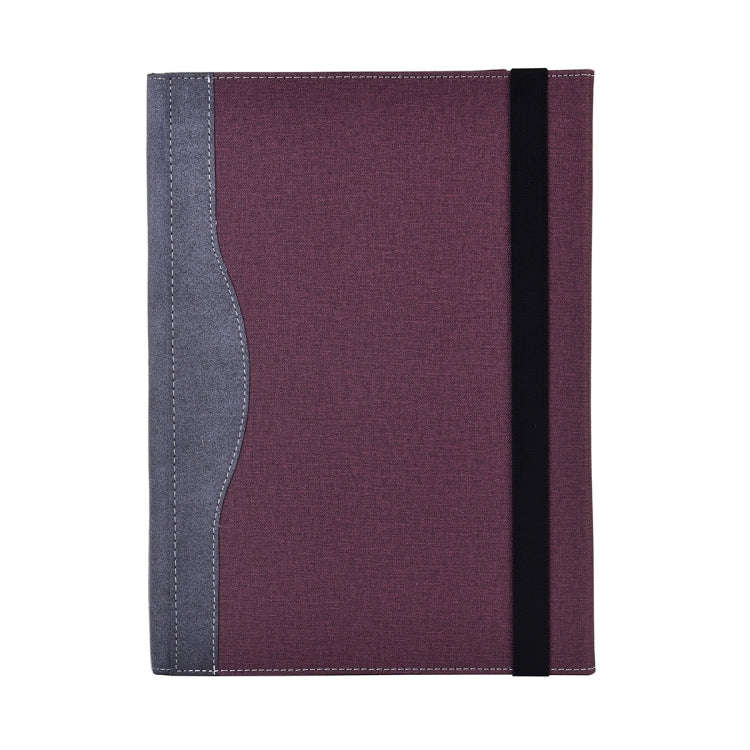 For MicroSoft Surface Laptop 7 13.8 inch Cloth Texture Laptop Leather Protective Case(Wine Red)