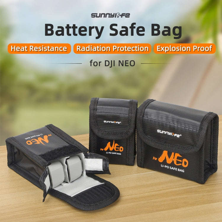 For DJI Neo Sunnylife Battery Explosion-proof Safe Bag Protective Li-Po Safe Bag(For 1pc Battery)