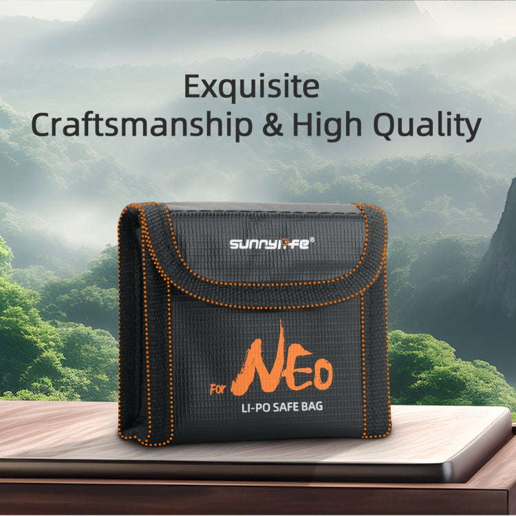 For DJI Neo Sunnylife Battery Explosion-proof Safe Bag Protective Li-Po Safe Bag(For 1pc Battery)