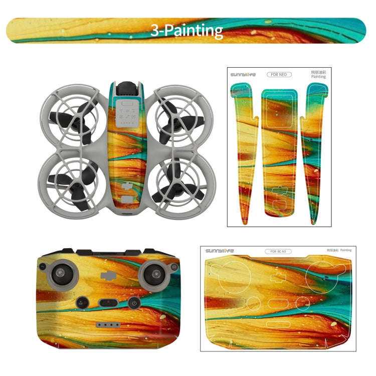 For DJI Neo Drone Body Remote Control Protective Sticker(Painting)