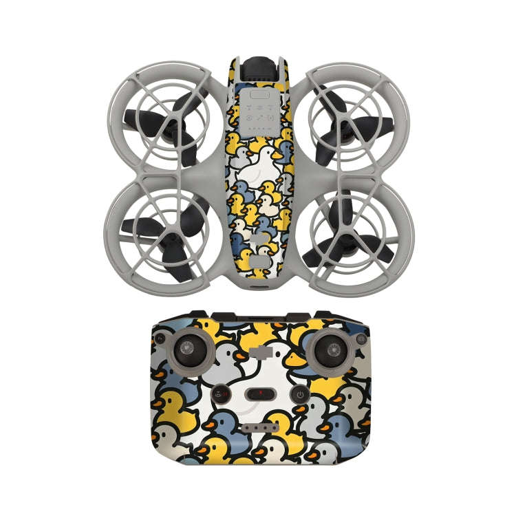 For DJI Neo Drone Body Remote Control Protective Sticker(Cute Ducks)