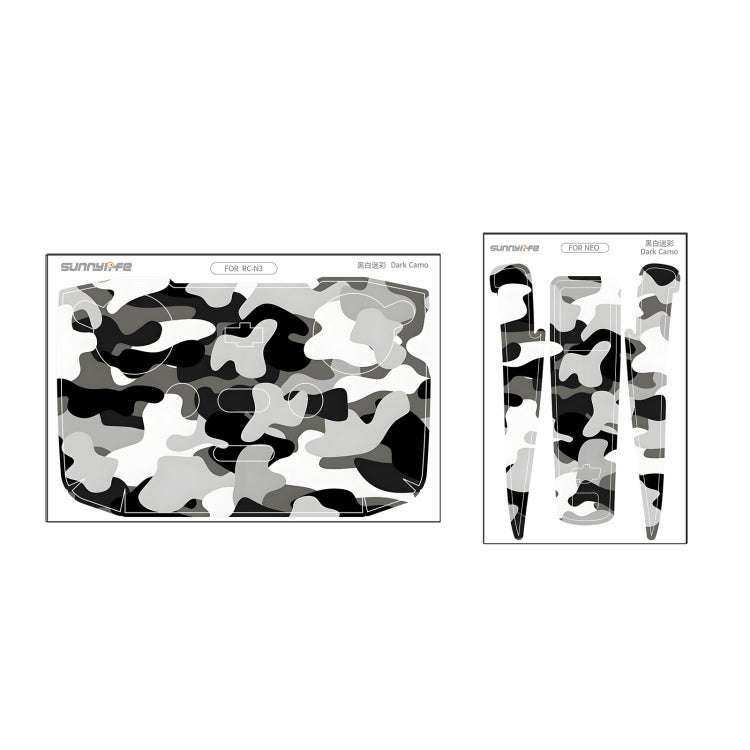 For DJI Neo Drone Body Remote Control Protective Sticker(Dark Camo)