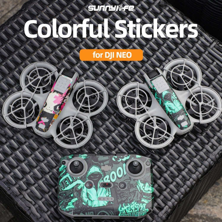 For DJI Neo Drone Body Remote Control Protective Sticker(Desert Camo)