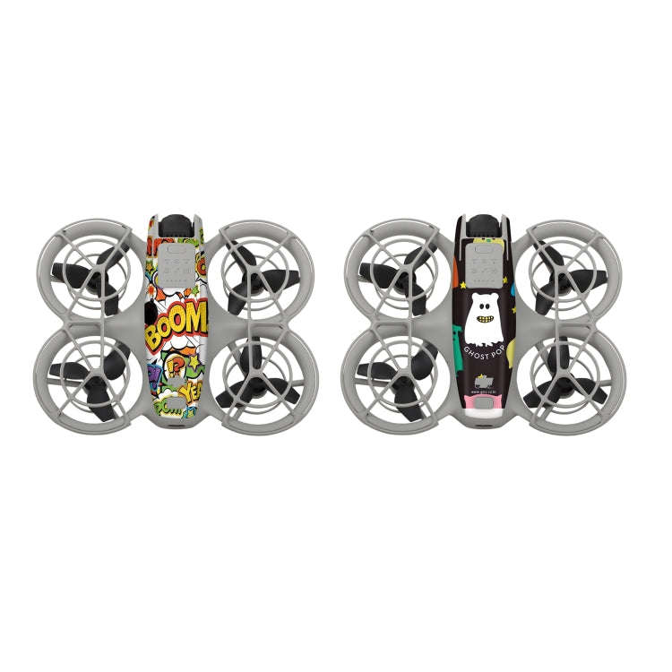 For DJI Neo 2pcs Combo Drone Body Protective Stickers(Graffiti Boom + Ghost Pop)