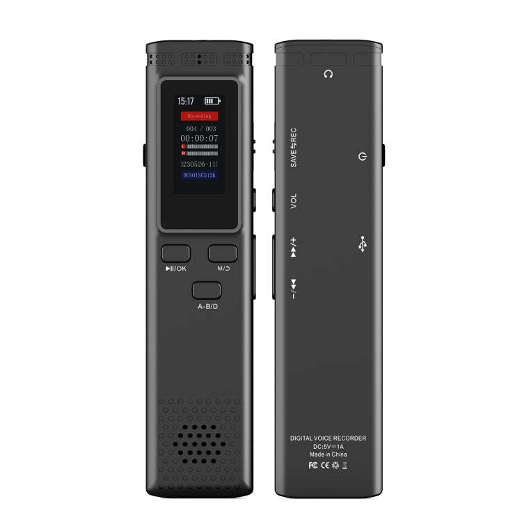 S2 Smart Noise Reduction Convenient Voice Recorder, Capacity:8GB(Black)