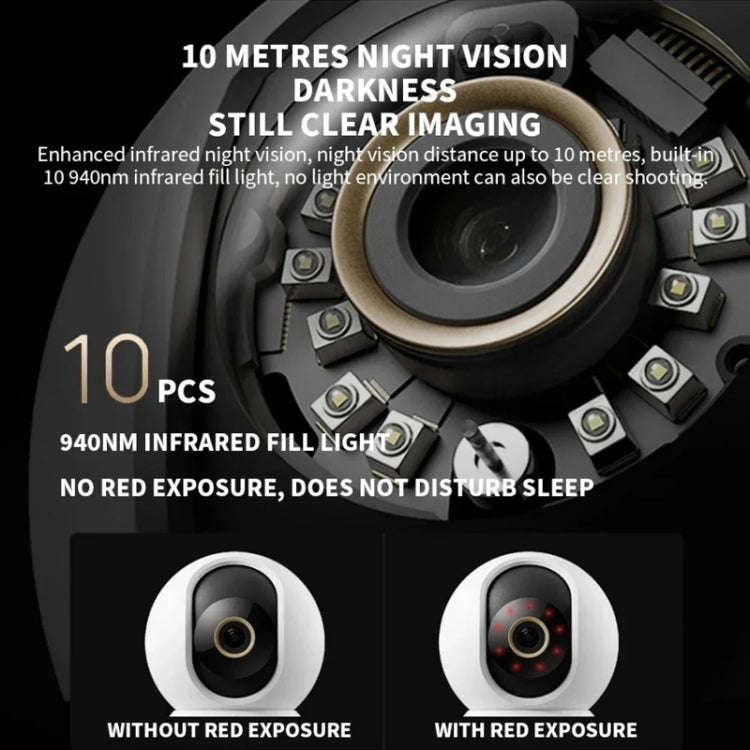 Original Xiaomi Smart Camera C700 4K 360 Viewing Angle Full-Color Night Vision AI Camera, Plug:US...