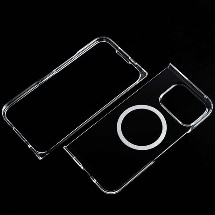 For Google Pixel 9 Pro Fold UV Transparent MagSafe PC Shockproof Phone Case
