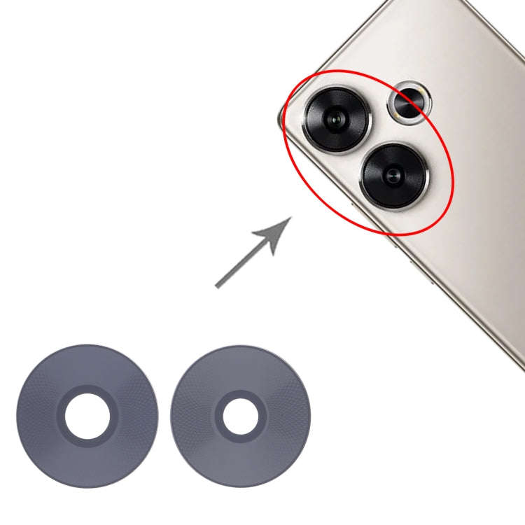 For Xiaomi Redmi Turbo 3 10pcs Back Camera Lens