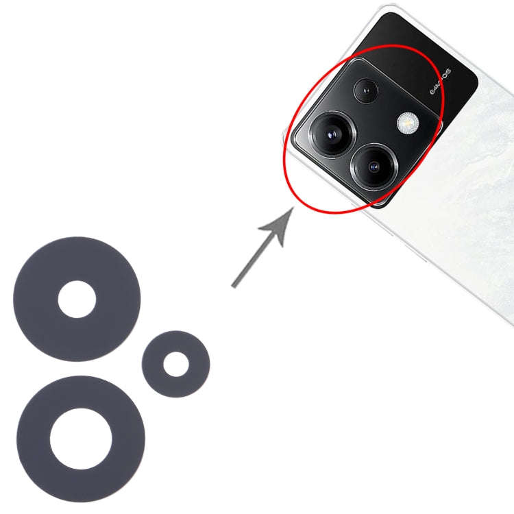 For Xiaomi Poco X6 10pcs Back Camera Lens