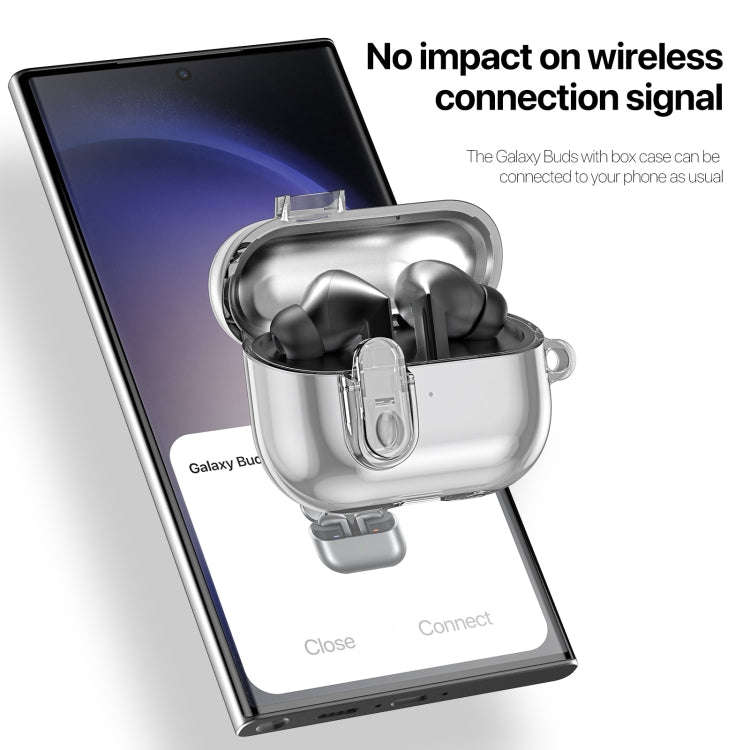 For Samsung Galaxy Buds3 / 3 Pro DUX DUCIS SECI Series Earbuds Box Protective Case(Clear Black)