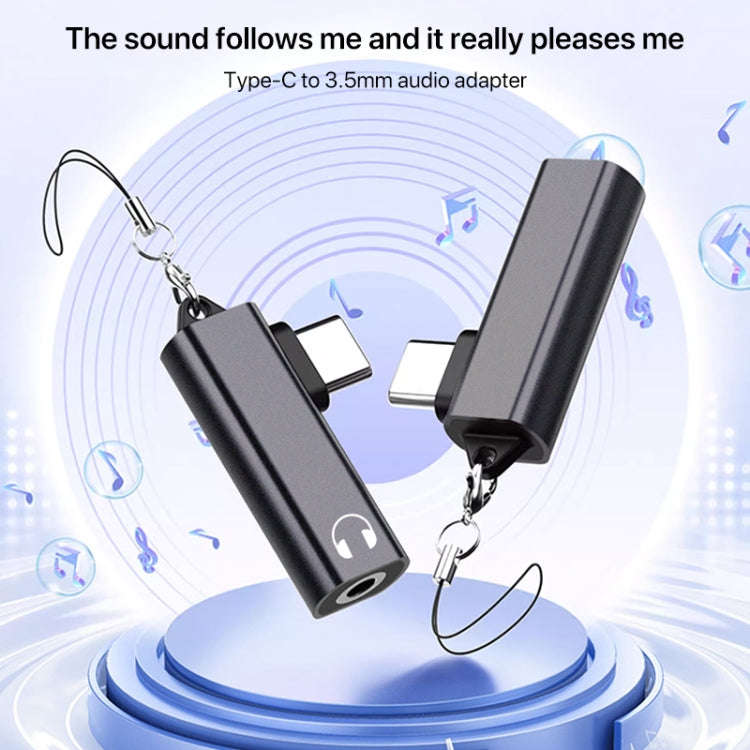 USB / Type-C to 3.5mm Earphones Audio Adapter(Grey)