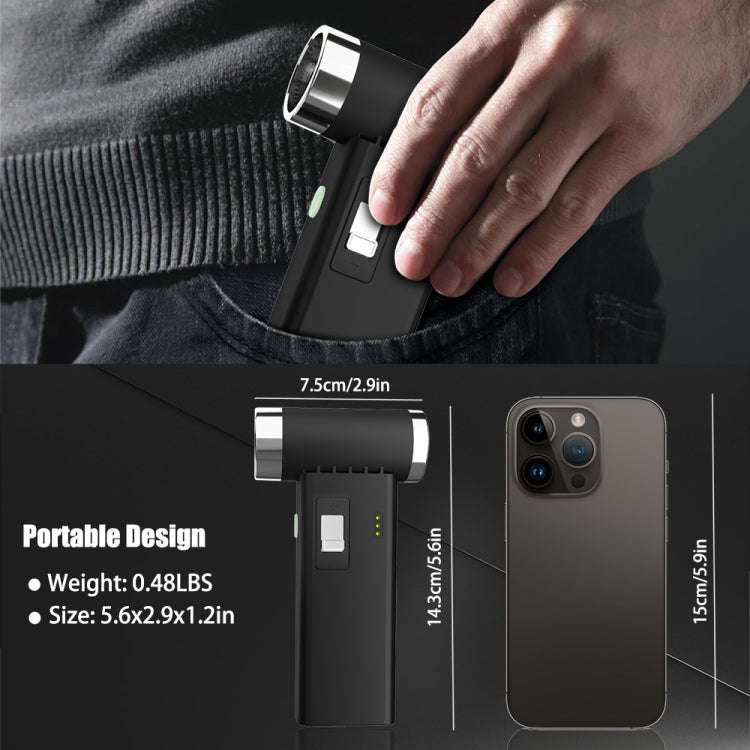 FT03 Portable Multifunctional Wireless Electric Air Duster(Black)