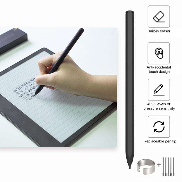 P30 Tilt Pressure-sensitive Prevent Accidental Touch Magnetic Stylus Pen for Samsung Tab(Black)