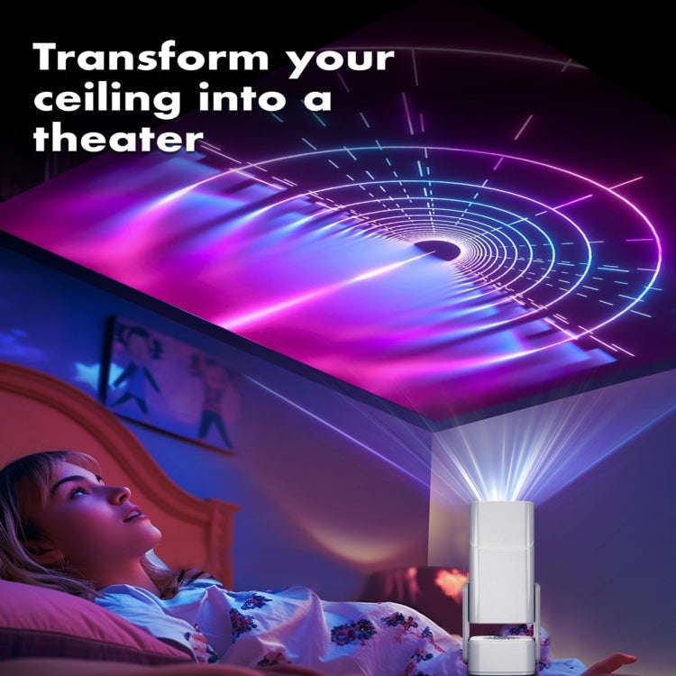 Y7S 720P Android 11 OS Portable Home WiFi Projector with Speaker, CPU:Allwinner H713(EU Plug)