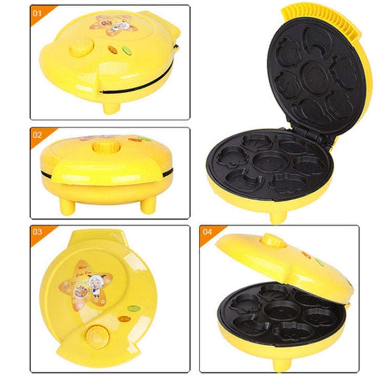 Household Cake Machine Double-sided Heating Baking Machine, Plug Type:AU Plug(Yellow)