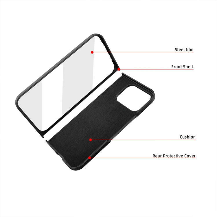 For Google Pixel 9 Pro Fold Litchi Texture Leather PC Shockproof Phone Case(Black)