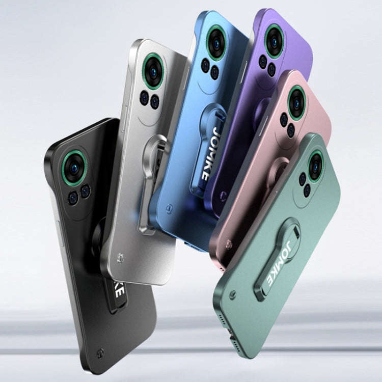 For Huawei nova 12 Baking Varnish 360 Rotate Holder No Frame PC Phone Case(Blue)