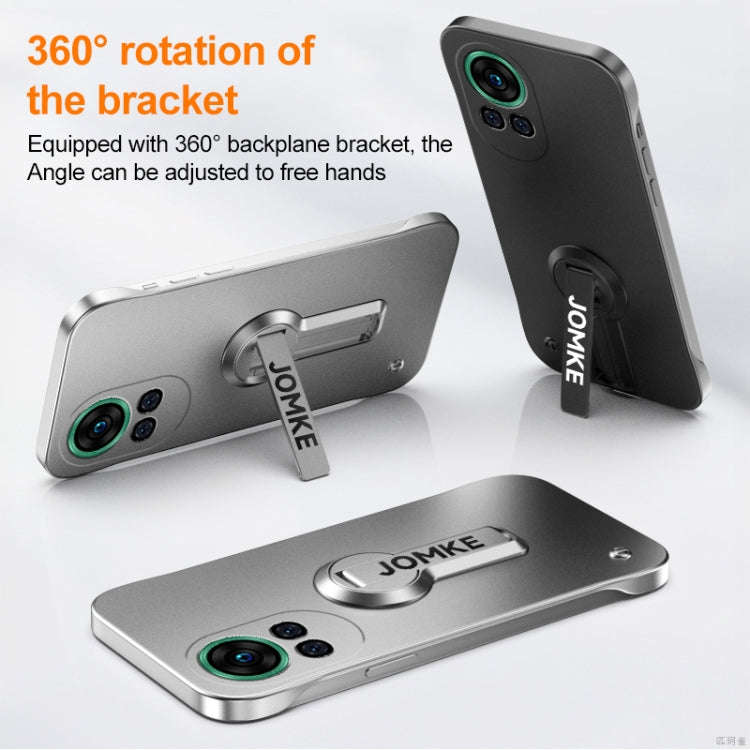 For Huawei nova 12 Baking Varnish 360 Rotate Holder No Frame PC Phone Case(Blue)
