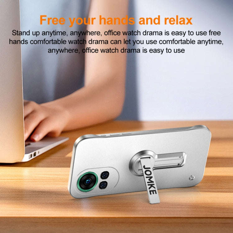 For Huawei nova 12 Baking Varnish 360 Rotate Holder No Frame PC Phone Case(Blue)