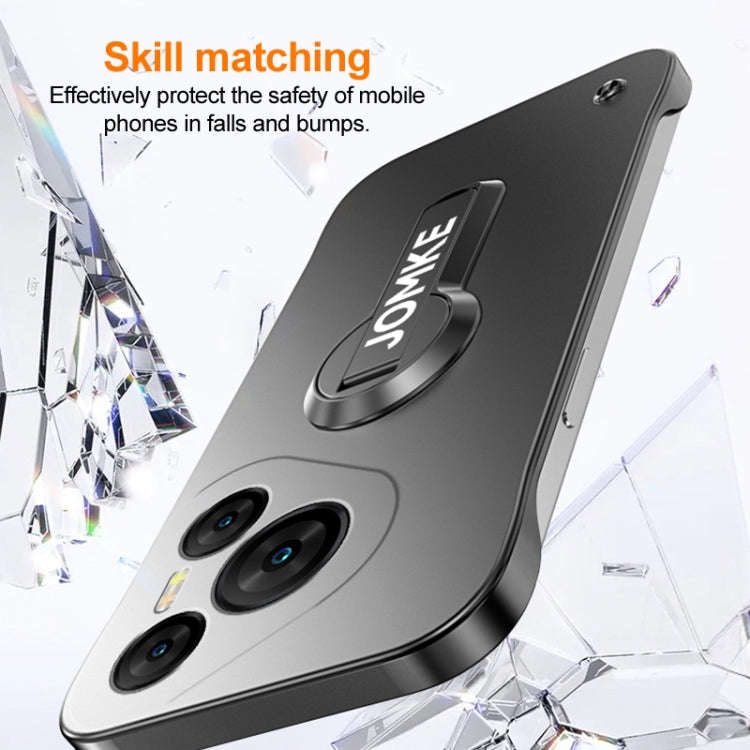For Huawei Pura 70 Pro+ Baking Varnish 360 Rotate Holder No Frame PC Phone Case(Silver)