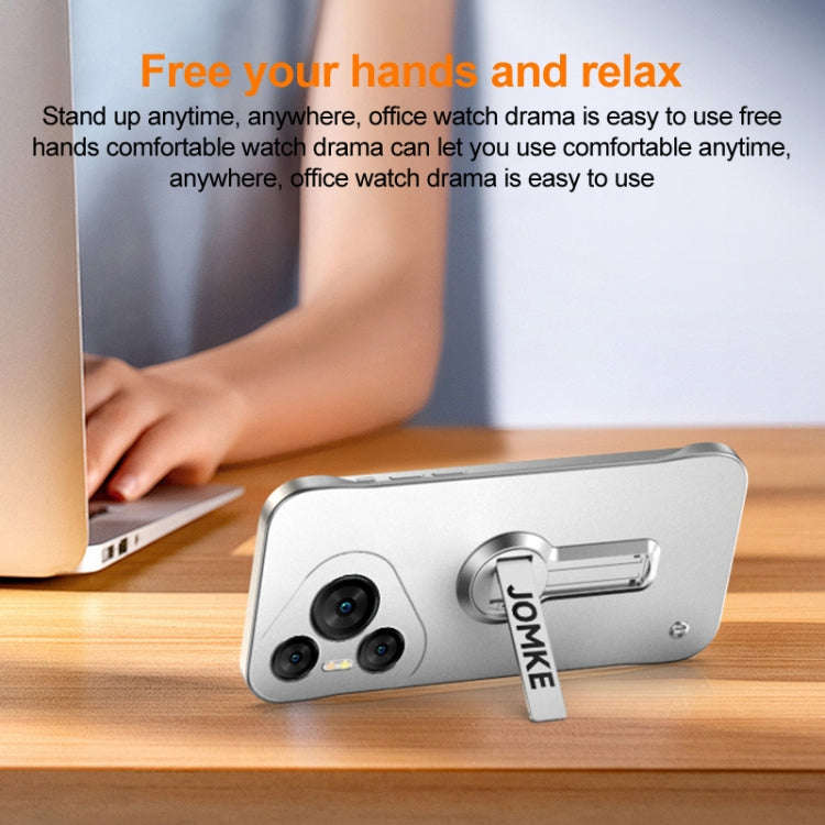 For Huawei Pura 70 Pro+ Baking Varnish 360 Rotate Holder No Frame PC Phone Case(Silver)