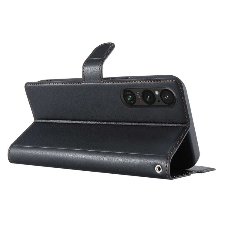 For Sony Xperia 1 VI Voltage Ultra-thin Dot Leather Phone Case(Black)