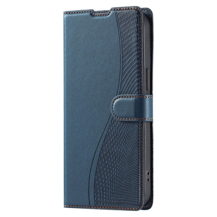 For Sony Xperia 1 IV Voltage Ultra-thin Dot Leather Phone Case(Blue)