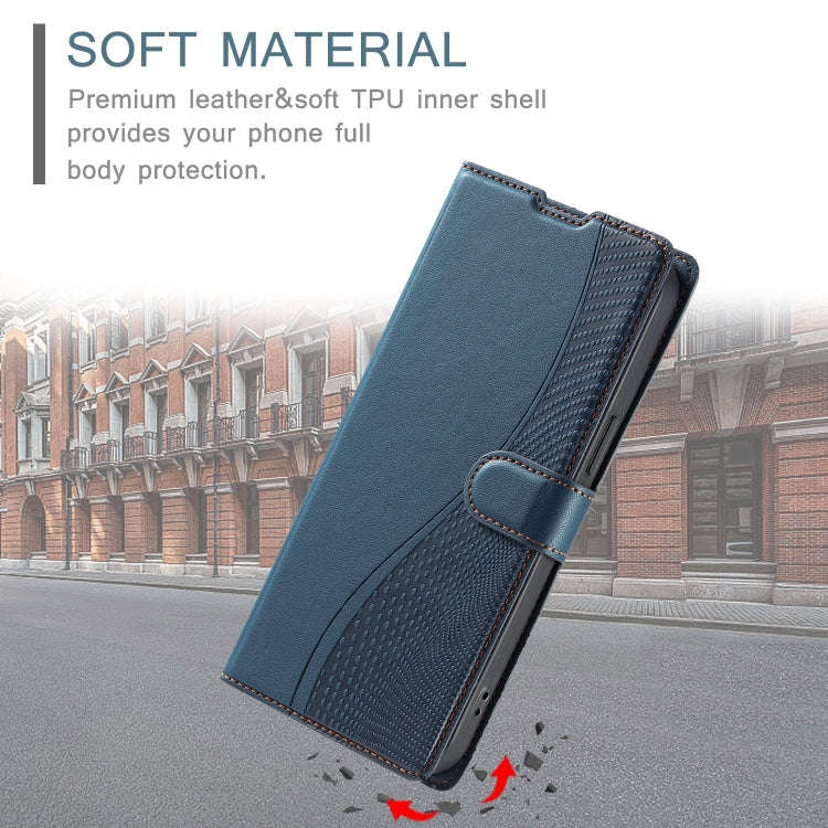 For Sony Xperia 1 IV Voltage Ultra-thin Dot Leather Phone Case(Blue)
