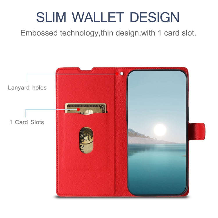 For Sony Xperia 5 IV Voltage Ultra-thin Dot Leather Phone Case(Red)