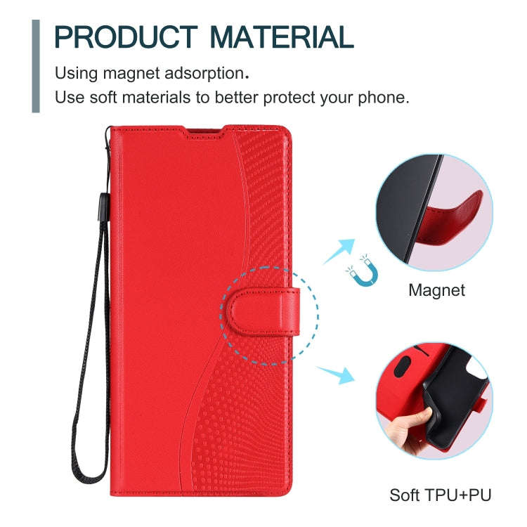 For Sony Xperia 5 IV Voltage Ultra-thin Dot Leather Phone Case(Red)