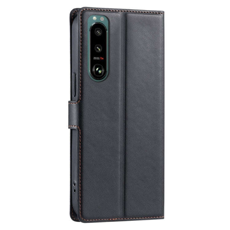 For Sony Xperia 5 IV Voltage Ultra-thin Dot Leather Phone Case(Black)