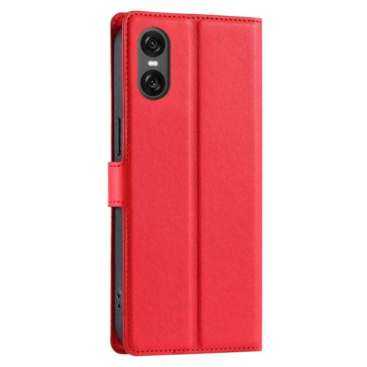 For Sony Xperia 5 VI Voltage Ultra-thin Dot Leather Phone Case(Red)